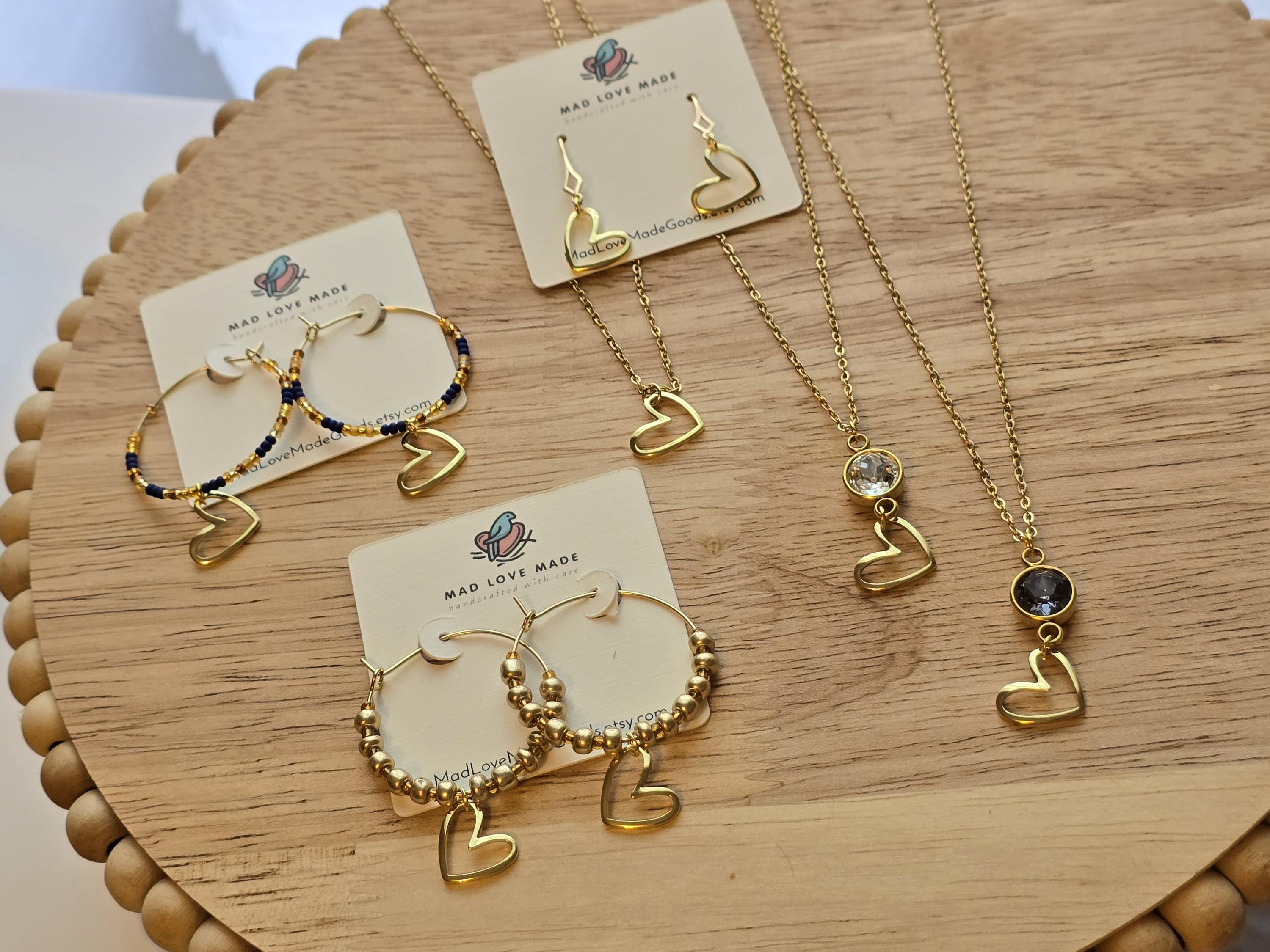 Golden Collection Earrings and Necklaces